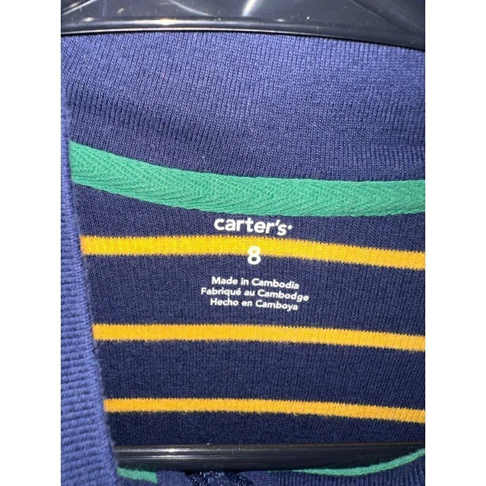 Carters blue and yellow sweater size 8
